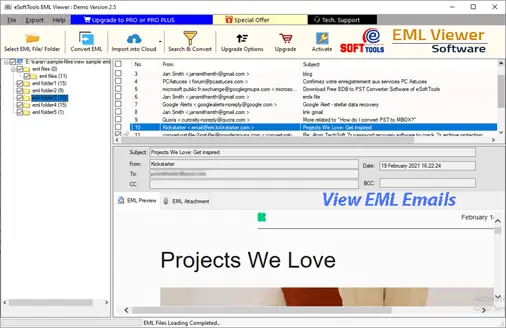 EML Viewer Software